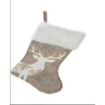 thumbnail image 1 of Fabric Embroidery Reindeer Stocking, 1 of 1