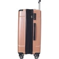 thumbnail image 5 of Expandable 24 Inch Hardshell Suitcase in Rose Pink, Lightweight ABS Check-In Luggage with Double Wheels, 5 of 5