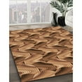 thumbnail image 2 of Ahgly Company Indoor Square Patterned Saddle Brown Area Rugs, 3' Square, 2 of 6
