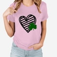 thumbnail image 1 of T-shirt de la Saint-Patrick pour Femmes, T-shirt Imprimé de la Saint-Patrick avec Col Rond et Manches Courtes, 1 of 3