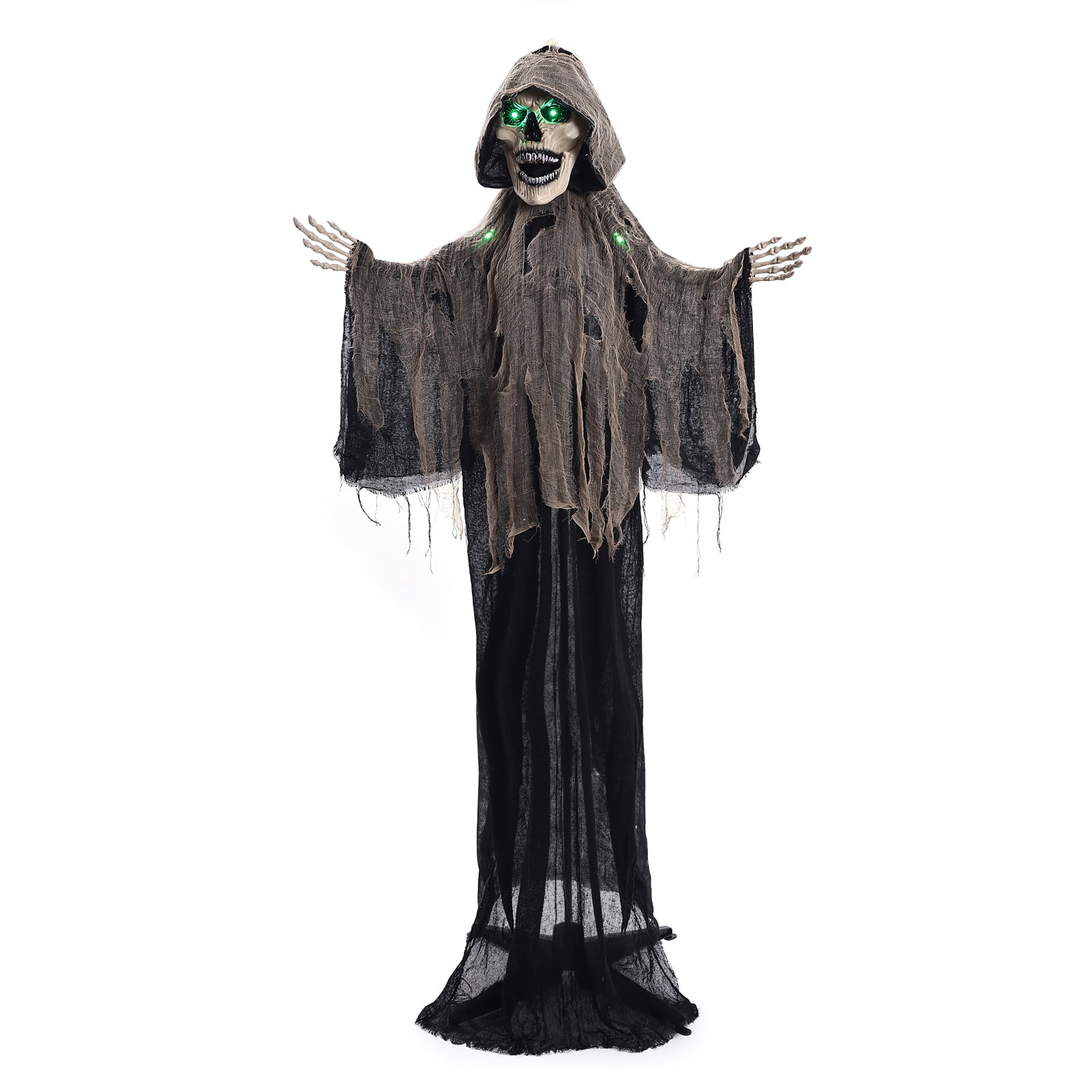 WBHome Halloween Animated Prop Scary Grim Reaper, 6ft LifeSize