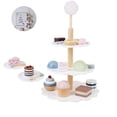 thumbnail image 3 of Juguete De Té De La Tarde Simulado, Material De Madera, Juego De Cocina Para Niños, Juego De Té De Comida Desmontable Diy Con Pintura De Agua Segura Para Niños Methold FN002407-00, 3 of 6