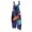 Blue, variant on Womens Halloween Overalls Spiderweb Castle Sleeveless Backless Spooky Overalls Candy Skeleton Halter Funny Jumpsuits, 2XL