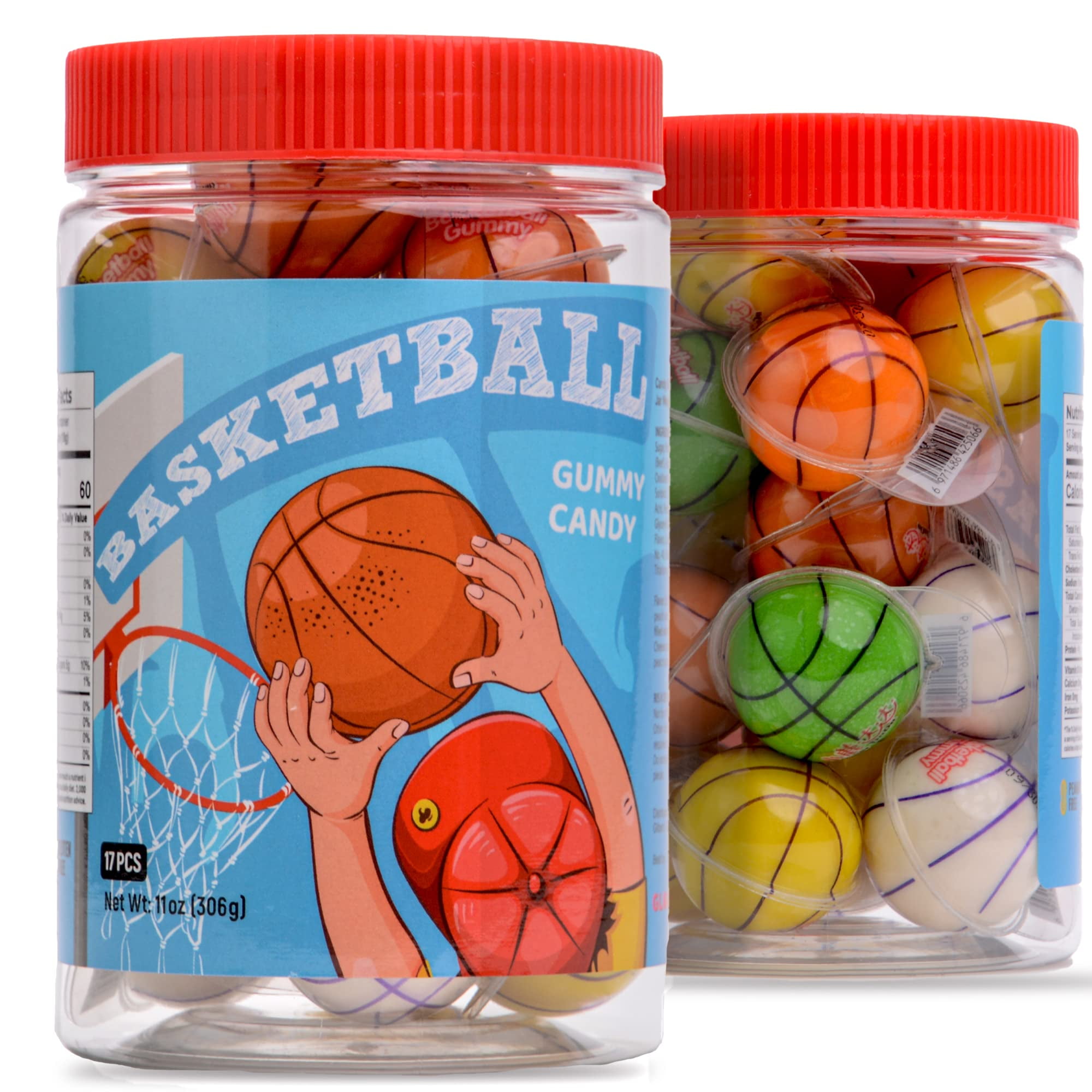 Buy Gummy Candy 30 mm Large Jelly Filled Gummies Basketball Candy