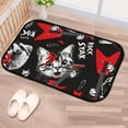thumbnail image 5 of Floor Door Mats Bath Rugs Cat and Dog Play Rock Guitar Bathroom Carpet Non-Slip Absorbent for Entryway Indoor 36x24in Carpet Runner, 5 of 7