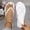 White, variant on RKSTN Flip Flops for Women Flats for Women Round Open Toe Trendy Summer Holiday Beach Slides Sandals Women