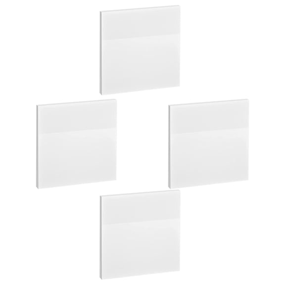 4-Pack Portable Adhesive Memo Pads, Blank Notepads for Notes, Reminders, Messages, Convenient Pads