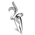 thumbnail image 2 of Rhinestone Fingertip Opening Ring Adjustable Nail Guard Cover Rings Fingertip Nail Silver, 2 of 9
