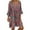 Red, variant on 2025 Clearance Items under $5 asdoklhq Womens Plus Size Clearance Dresses,Women's Ladies Loose Plus Size Print Long Sleeve V-neck Mini Dress