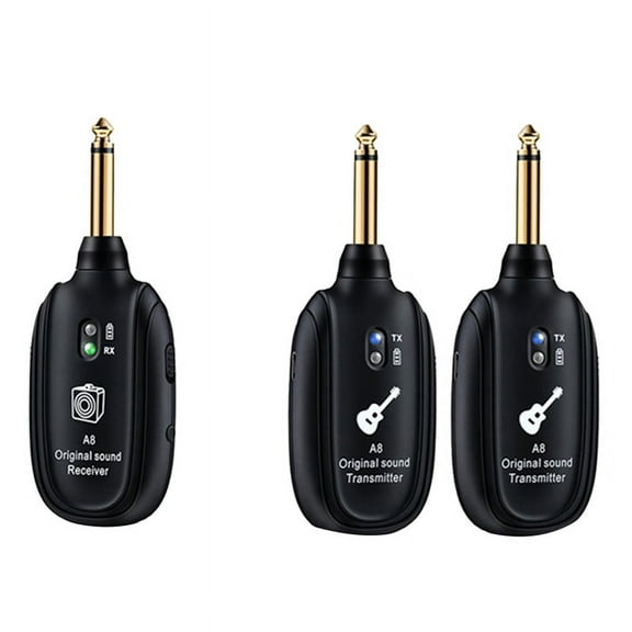 Wireless Guitar System UHF Audio Wireless Transmitter Receiver for Acoustic Guitar Violin Keyboard