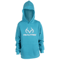 Realtree Kids Unisex Youth Pullover Hoodie, Cotton Blend - Large, Blue