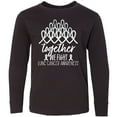 thumbnail image 3 of Inktastic Together, We Fight Lung Cancer Awareness Long Sleeve Youth T-Shirt, 3 of 5