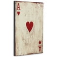 thumbnail image 4 of 23.5" Ivory and Red Ace of Hearts Rectangular Wall Sign, 4 of 4