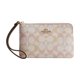 thumbnail image 1 of Monedero Coach Corner Zip Wristlet Pretty Signature Canvas con Herrajes Dorados para Mujer Edición Especial, 1 of 3