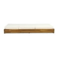thumbnail image 5 of GDF Studio Outdoor Adjustable Acacia Wood Chaise Lounge with Cream Cushion, 5 of 6