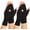 Black1+black1, variant on 2 Pairs Arthritis Compression Gloves for Women Men, Fingerless Joint Support Hand Gloves for Typing
