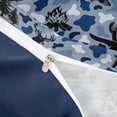 thumbnail image 4 of Catabedysis Camo Camping Bedding,Wildlife Camper Pattern Duvet Cover Full For Boys,Blue Grey,Navy Blue Reversible,3-Piece,1 Duvet Cover and 2 Pillowcases, 4 of 6