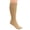 Beige, variant on Non-Run Compression Knee Highs, Beige Queen