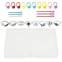 NUAHRHY Crochet Tension Rings Zinc Alloy Needles Markers Comfortable to Wear Sewing Needles Adjustable Open Crochet Rings for DIY