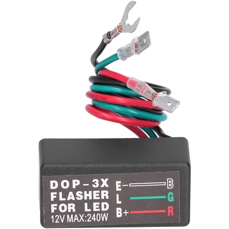 DOP-3X Electronic LED Flasher Relay Car Motorcycle Turn Signal Light ...