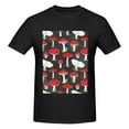 thumbnail image 4 of Bingfone Red Mushrooms Men'S Loose Fit Short-Sleeve Pocket T-Shirt, 4 of 7