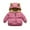 Pink, variant on Esaierrr Boys Girls Winters Coats with Hooded Fleece Cotton Jacket for Toddler Kids Thickened Fall Winter Tops Zipper Thickened Warm Down Jacket 1-5Y