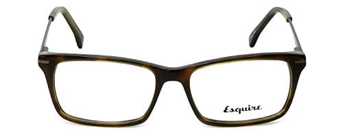 Esquire Designer Reading Glasses EQ1500 in Olive Tortoise 53mm with Case +1.50