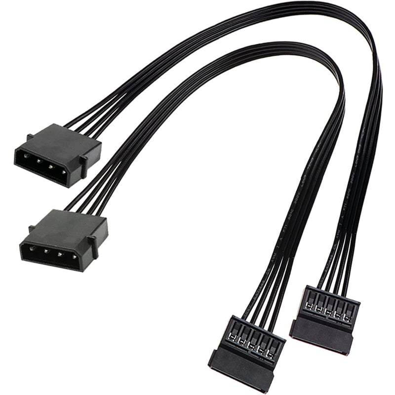 Molex IDE 4 Pin Male to 15 Pin Female SATA Power Converter Adapter