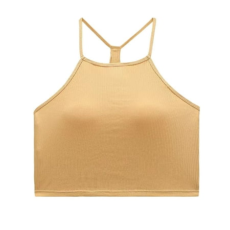 

Yubnlvae Women s Solid Color Gathered Anti Droop Integrated Sports Shockproof And Beautiful Back Bra