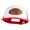 White Red, variant on Fly Faux Leather Patched Flat Bill Trucker Snapback Cap - Black OSFM