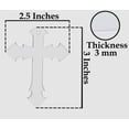 thumbnail image 5 of Traceease 3" inches Cross Shape With Hole Clear Acrylic Ornament Blank Transparent Keychain Pendantsfor DIY Crafts Projects - Pack of 25, 3mm Thickness - IO, 5 of 7