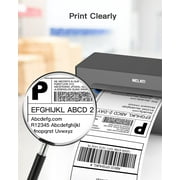 Nelko 4x6 Direct Thermal Shipping Label (Pack of 500 Fan-Fold Labels), Nelko 4x6 Thermal Labels for Nelko PL70E Shipping Label Printer, Perforated and Strong Adhesive, Commercial Grade