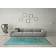 thumbnail image 3 of Ahgly Company Indoor Rectangle Oriental Light Blue Industrial Area Rugs, 2' x 3', 3 of 4