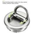 thumbnail image 3 of 40.5x11mm Flush Pull Ring Handle Zinc Alloy Brushed Silver Tone, 3 of 5