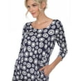 thumbnail image 5 of White Mark Women's Printed Geometric Circle Tunic Top, 5 of 5