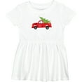 thumbnail image 3 of Inktastic Christmas Vintage Truck with Christmas Tree Girls Baby Dress, 3 of 5