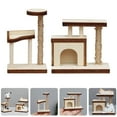 thumbnail image 3 of Shisuyan 2 Pcs Meubles de Maison de Poupée en Bois Modèles d'Arbre à Chat Accessoires de Maison de Poupée Modèles Miniatures, 3 of 8