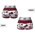 thumbnail image 6 of Athletic Shorts for Women, Buffalo Plaid Forest Seam Womens Shorts High Waisted Sport Running Workout Gym, 6 of 8