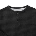 thumbnail image 5 of Spring Savings GaThRRgYP Mens Tops Clearance $5,Men Fashion Plaid Casual Solid Round-Neck Long Sleeve with Blouses Shirts, 5 of 6