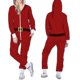 thumbnail image 1 of Pijama navideño de una pieza para mujer con capucha, estampado de Papá Noel, mono acogedor para adultos, ropa festiva para el hogar., 1 of 5