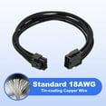 thumbnail image 5 of Uxcell CPU Power Cable 12 Inch(30cm) 18AWG EPS-12V, 1Pcs CPU 8 Pin Male to 8 Pin(4+4 Detachable) Male for Motherboard Power Adapter, Black, 5 of 7