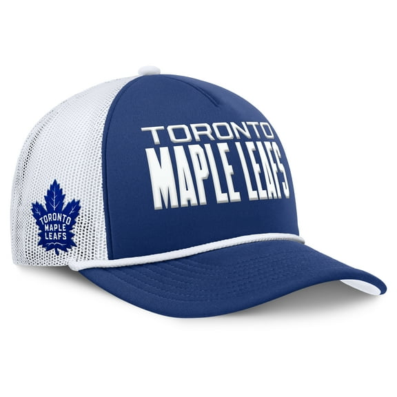 Men's Fanatics Blue/White Toronto Maple Leafs Authentic Pro Rink A-Frame Adjustable Hat