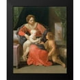 thumbnail image 2 of Reni, Guido 12x14 Black Modern Framed Museum Art Print Titled - Virgin and Child with Saint John the Baptist, 2 of 5