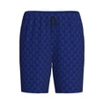 thumbnail image 4 of Wukai Navy Blue Men’s Short Pajama Pants With Pockets Soft Sleep Pj Shorts for Men-4X-Large, 4 of 6