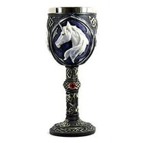 Celtic Goblet with White Unicorn Head