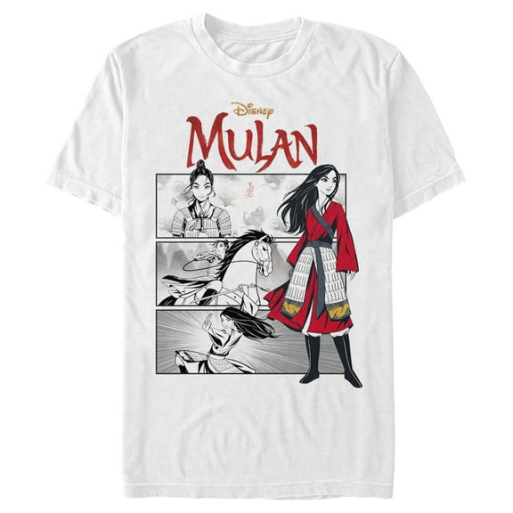 Men's Mulan Classic Panels  Graphic Tee White Large