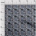thumbnail image 2 of oneOone Viscose Jersey Blue Fabric Floral & Puppies Diy Clothing Quilting Fabric Print Fabric By Yard 60 Inch Wide, 2 of 5