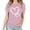 Pink, variant on Patlollav Women Tees Under $10, Valentine'S Day Tops for Women's Love Love Print T-Shirt Round Neck Short Sleeve Blouses Shirts