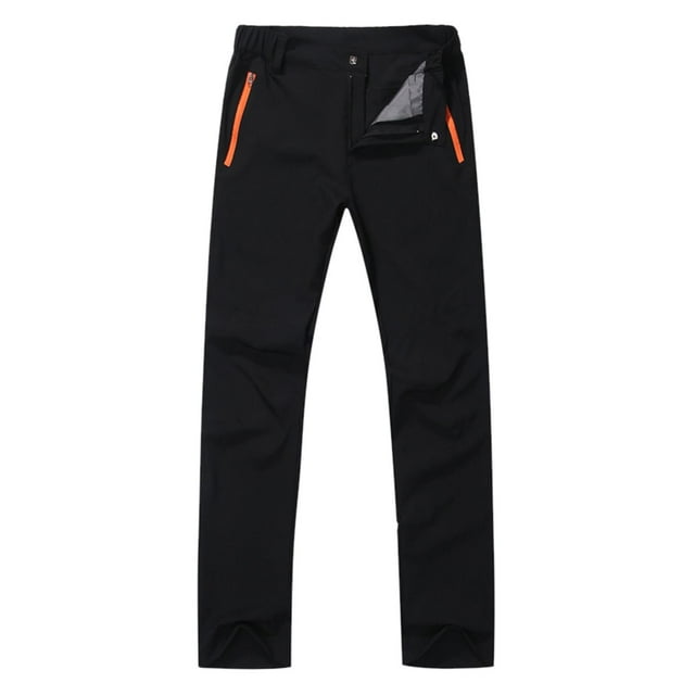 Pantalones de secado rápido para hombre, transpirables y elásticos, tejido de seda helada, diseño de malla en los muslos, ropa deportiva para todas las estaciones.