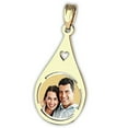 thumbnail image 2 of Picturesongold.Com Tear Drop W/ Heart Cut Out Necklace Pendants Adult 3/4 x 1-1/2 in Sterling Silver, 2 of 2